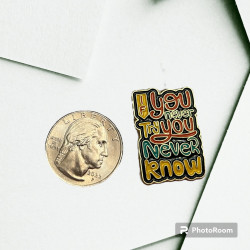 If You Never Try You Never Know - Attitude Pin