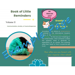 Book of Little Reminders - Volume II (Mental Health Reminders)